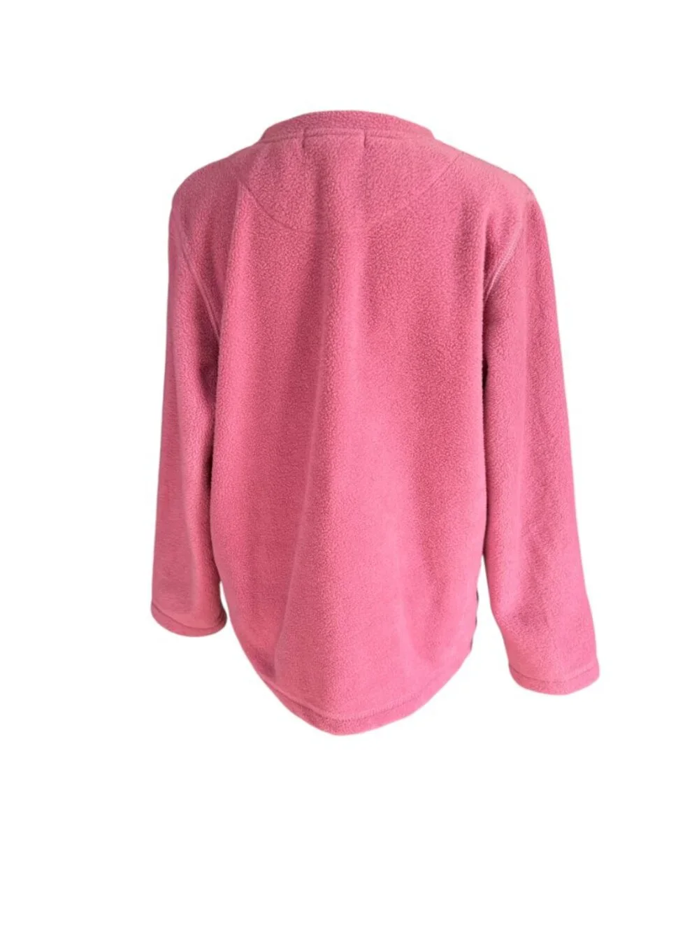 Bonnie Evans Petites dusty rose fleece embellished snowflake sweater size PL